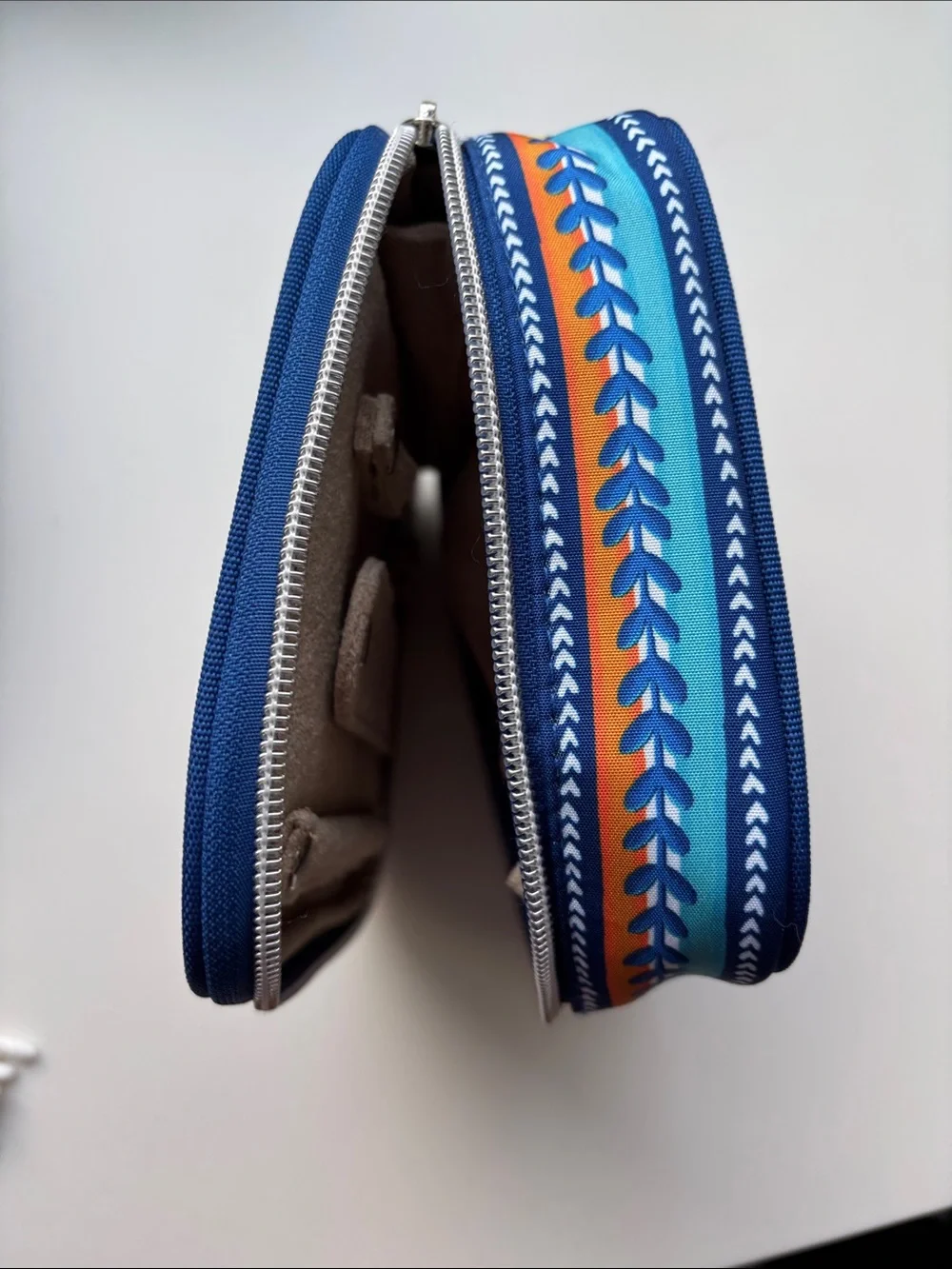 Brighton Blue Butterfly Floral Jewelry Case for Travel